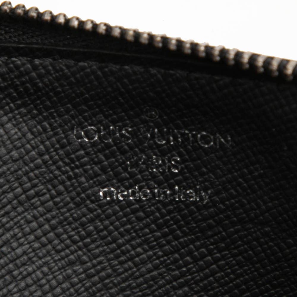 Pre-Loved Louis Vuitton Monogram Eclipse Reverse Taigarama Coin Card Holder - Picture 5 of 6